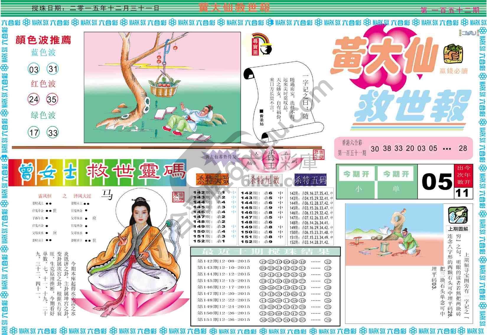 黄大仙救世报