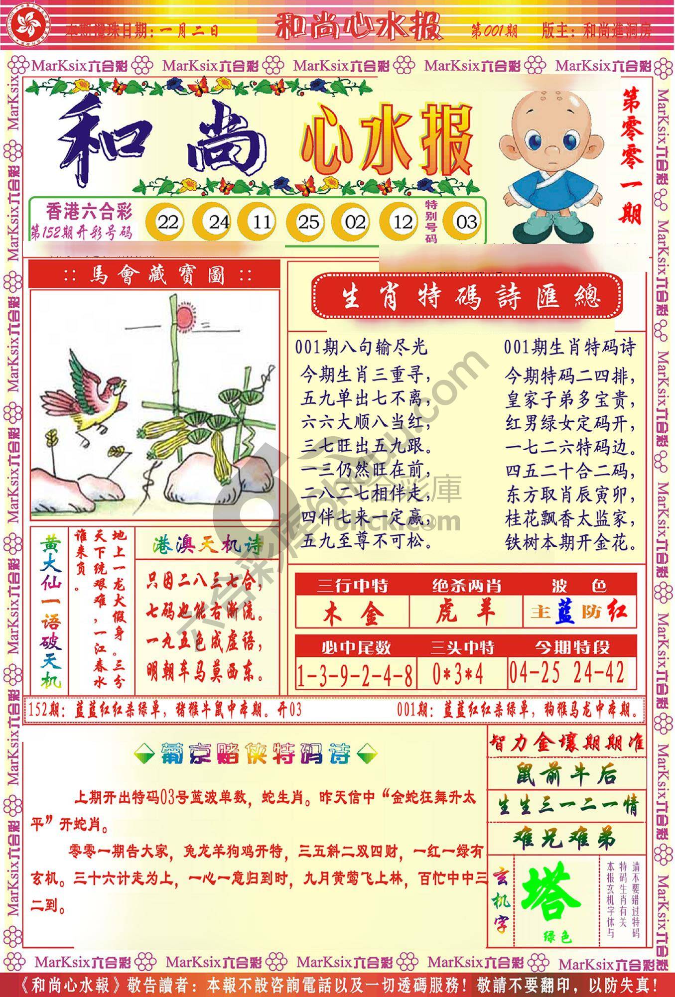 和尚心水报