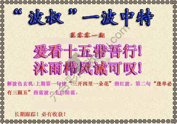 波叔一波中特