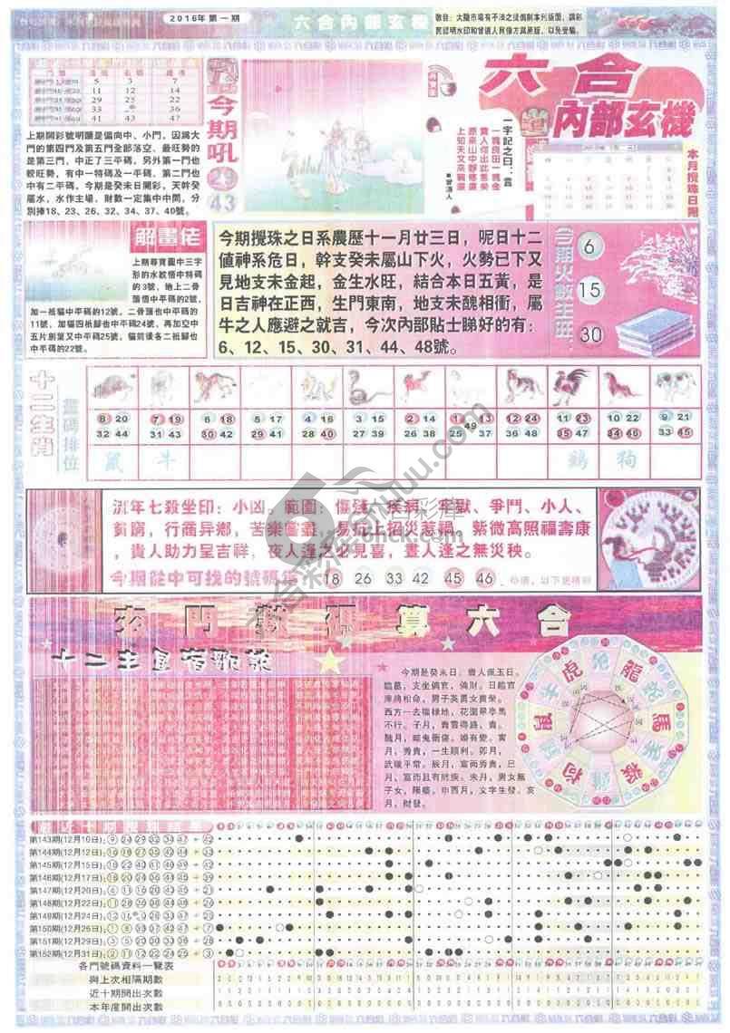 六合内部玄机
