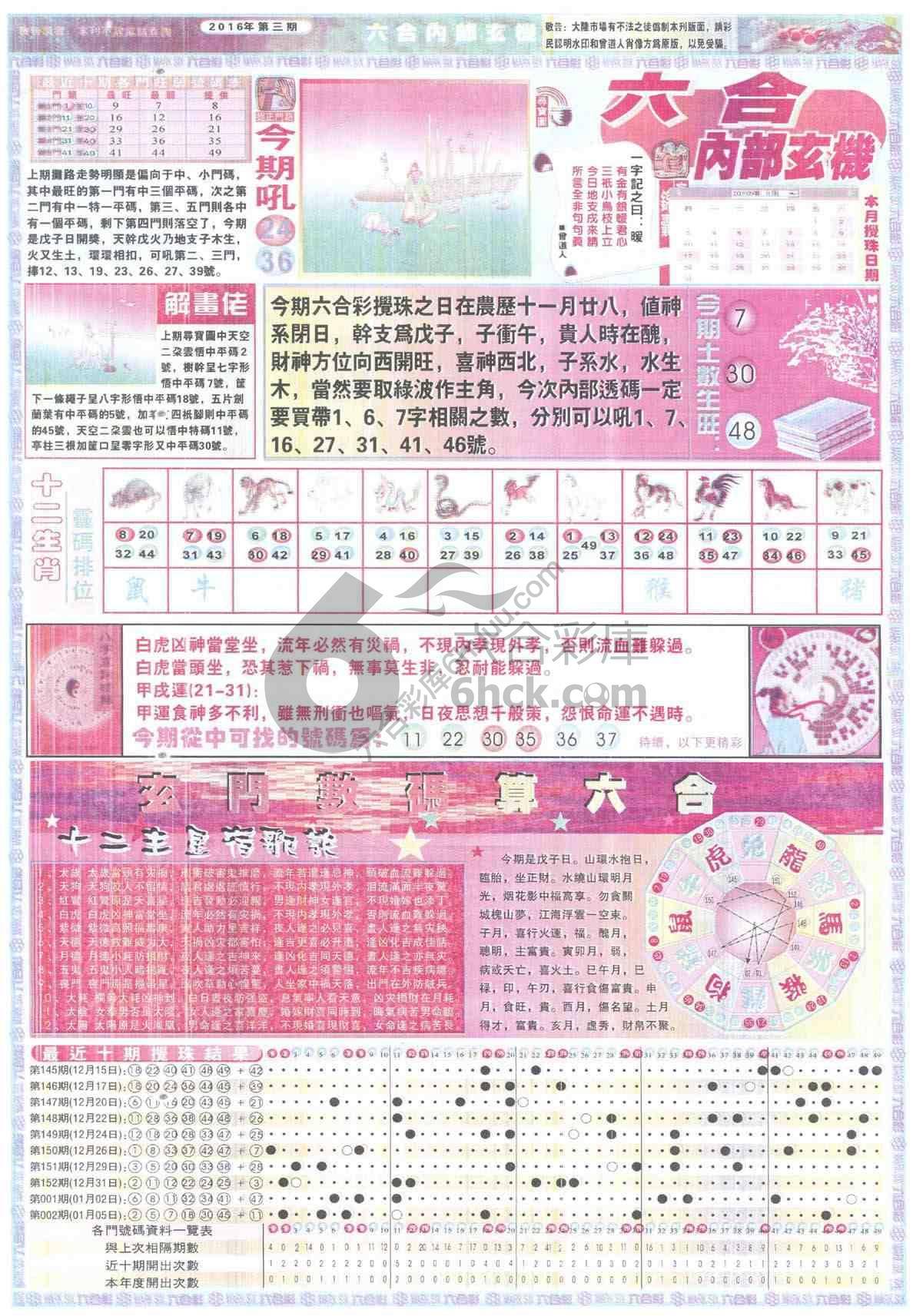 六合内部玄机
