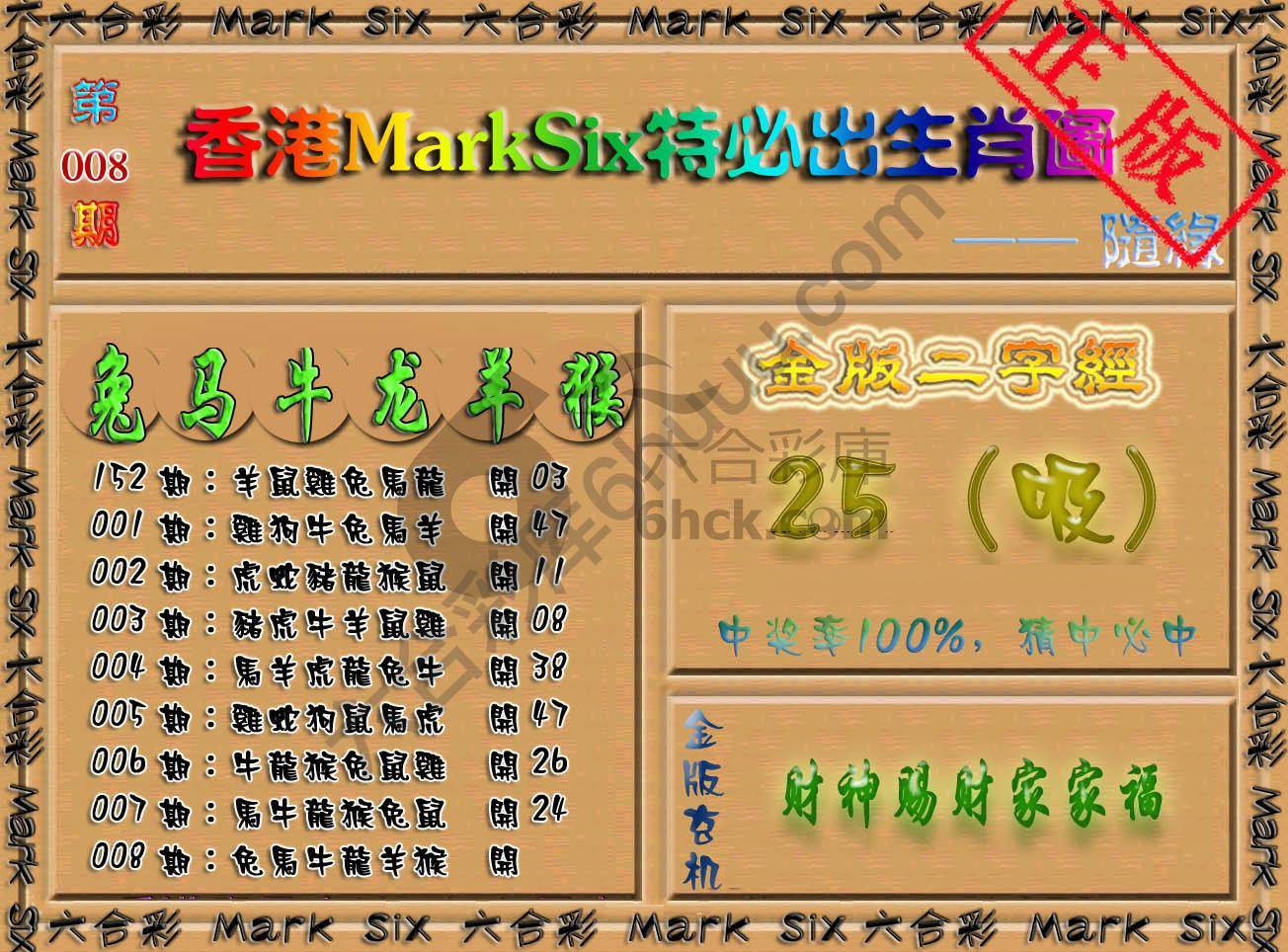 特必出生肖图