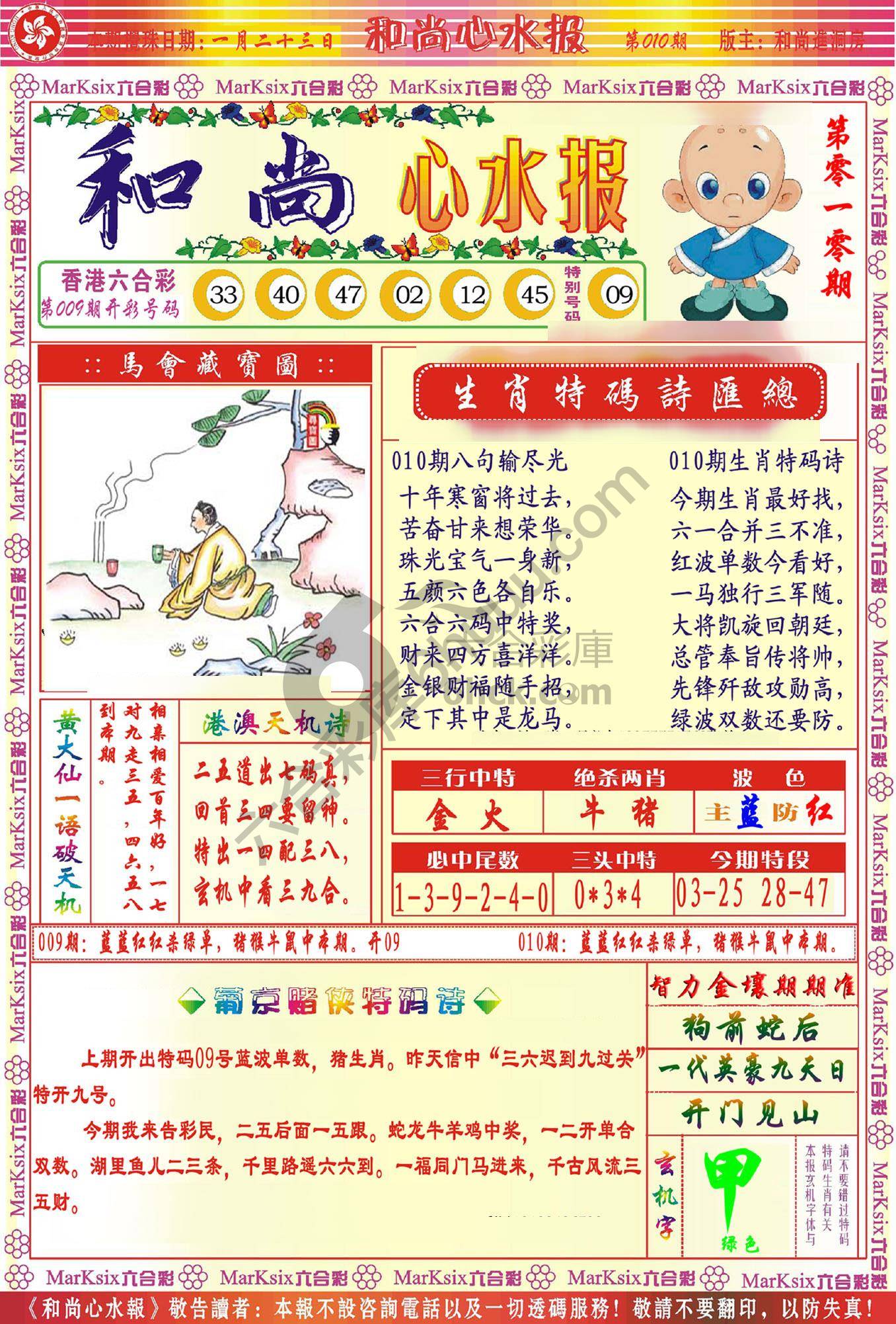 和尚心水报