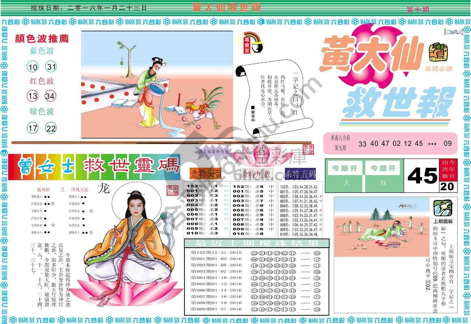 黄大仙救世报