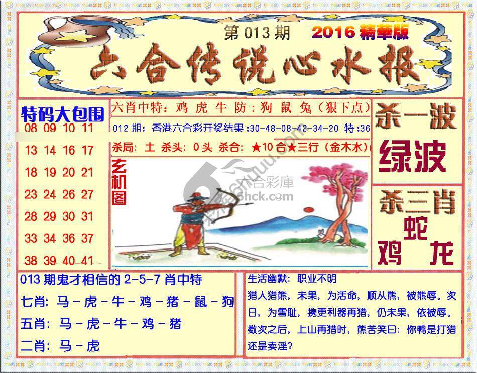 六合传说心水报