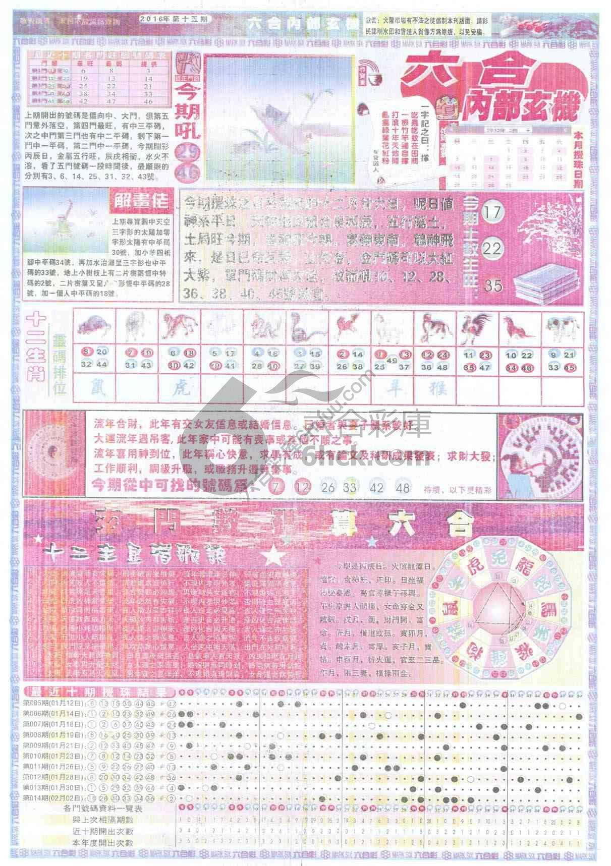 六合内部玄机