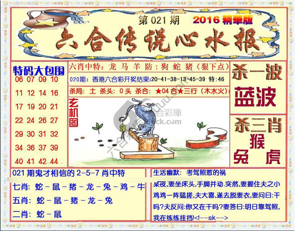 六合传说心水报