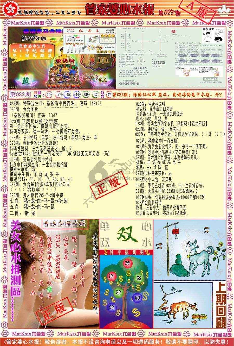 管家婆心水报
