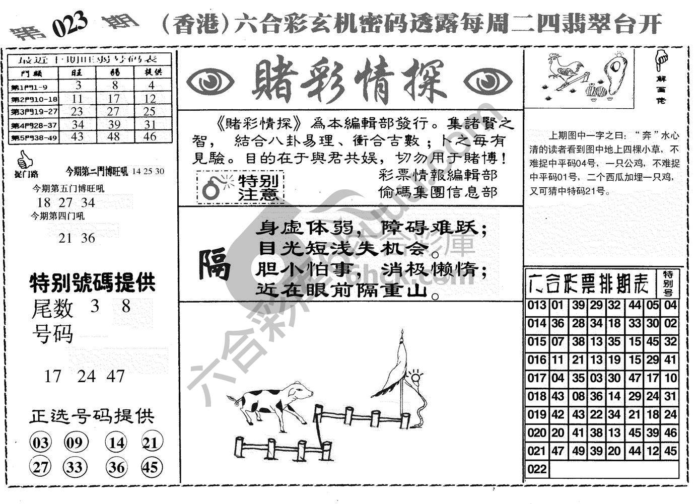 赌彩情探