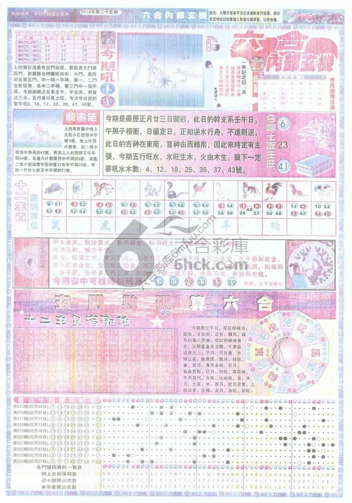 六合内部玄机