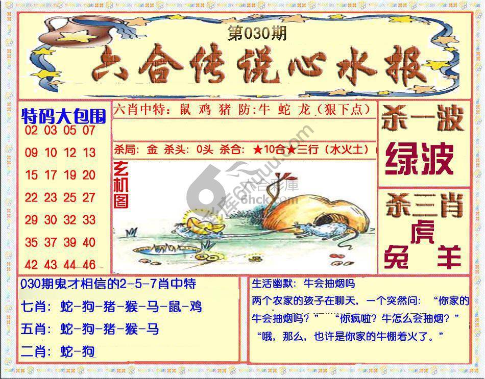 六合传说心水报