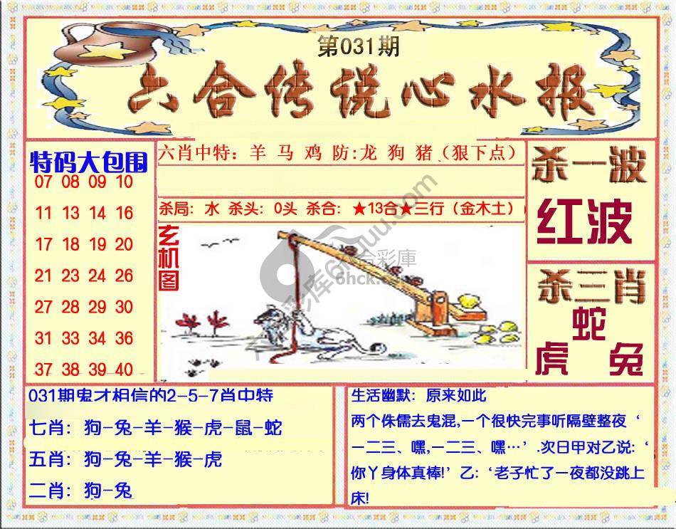 六合传说心水报