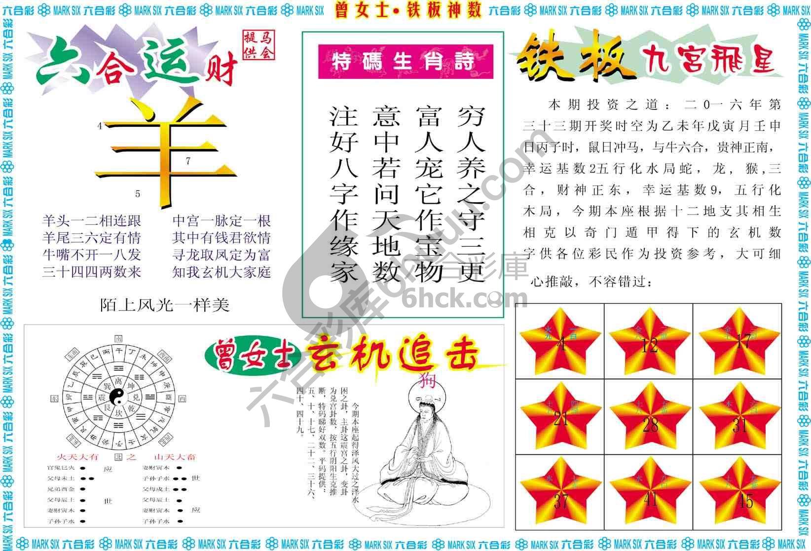 曾女士铁板神数