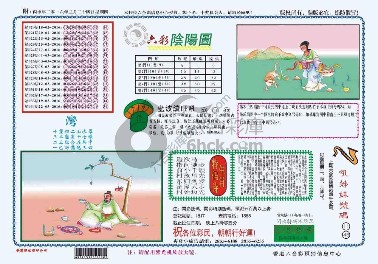 六彩阴阳图