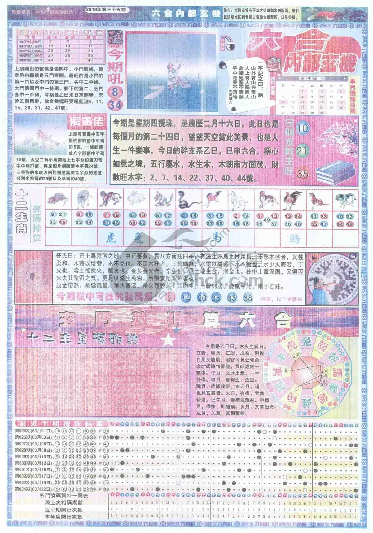 六合内部玄机