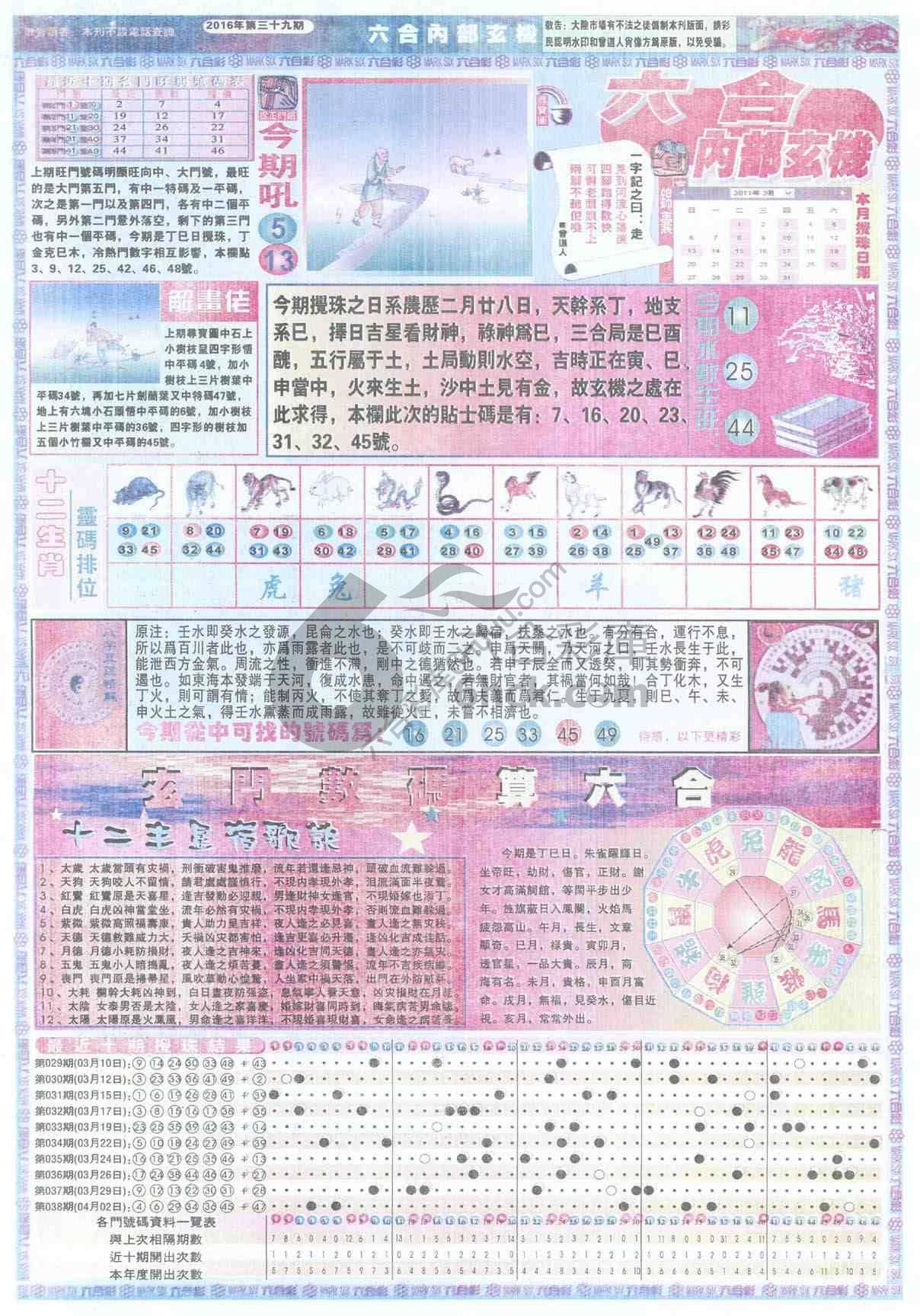 六合内部玄机