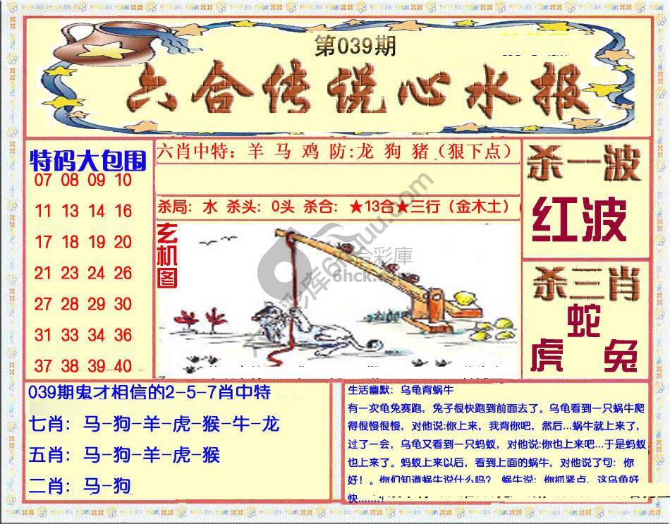 六合传说心水报