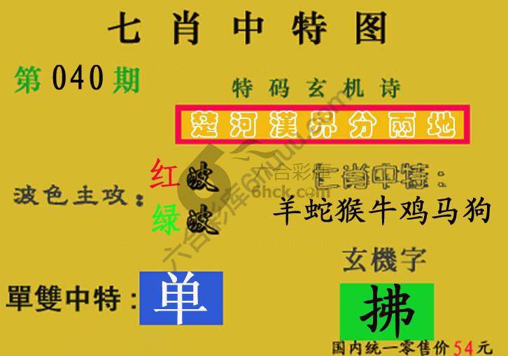 七肖中特图