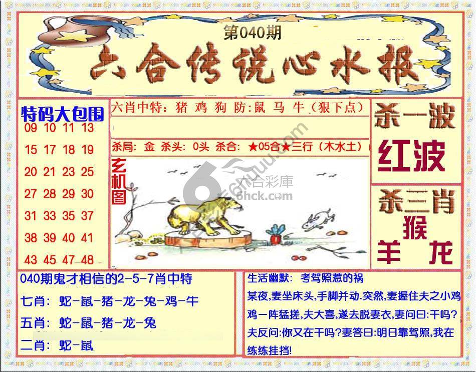 六合传说心水报