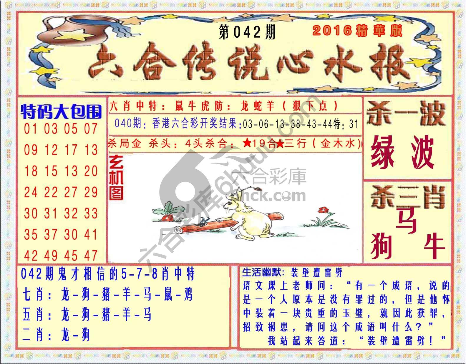 六合传说心水报