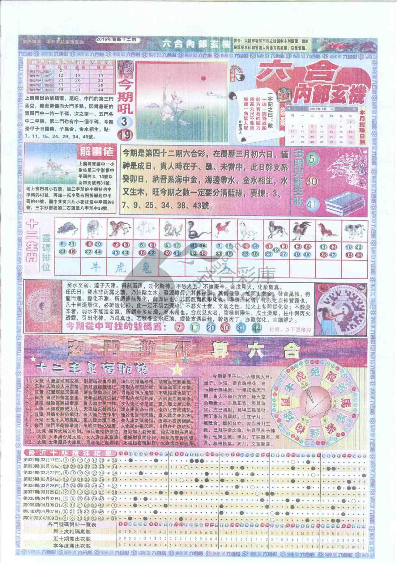 六合内部玄机
