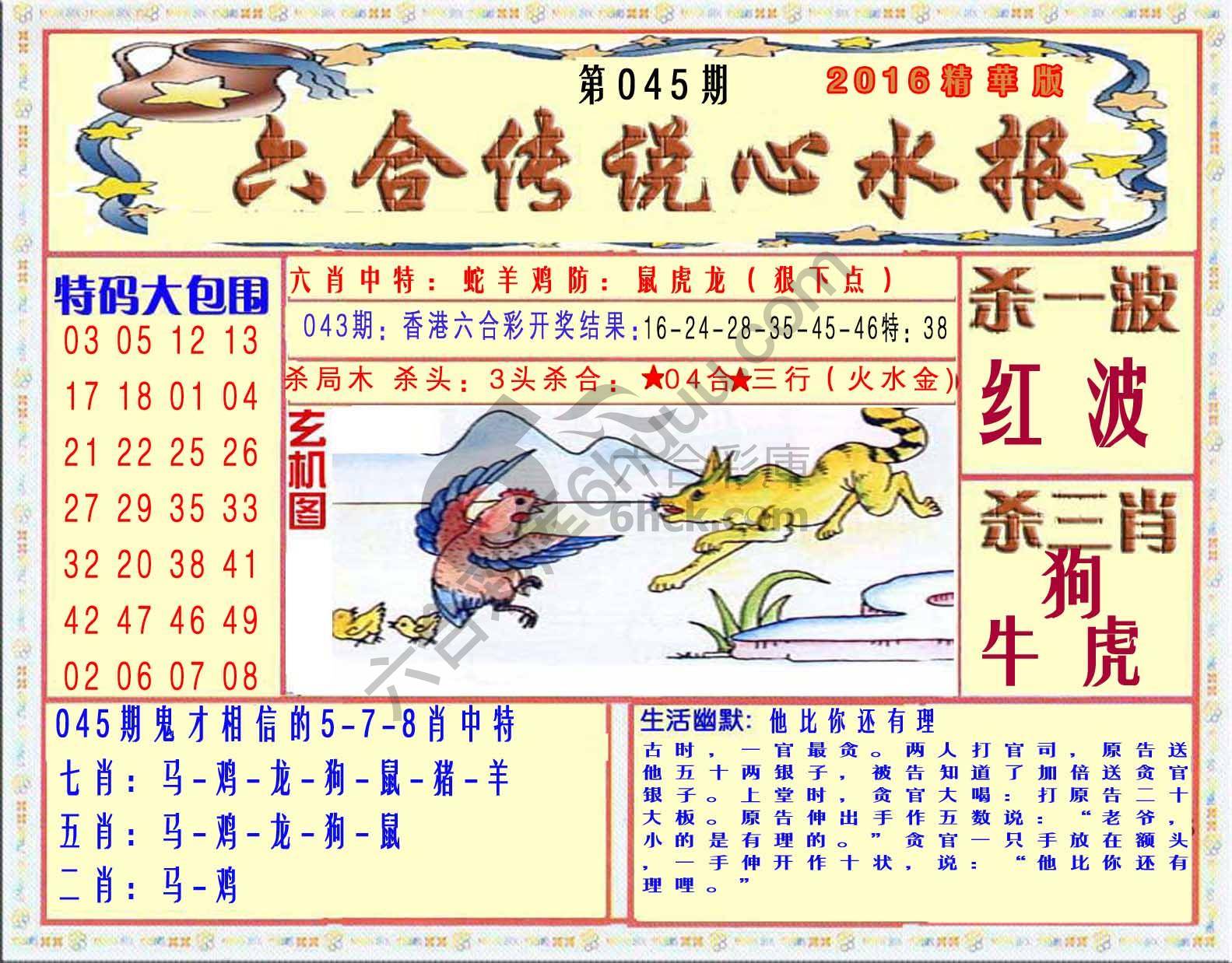 六合传说心水报