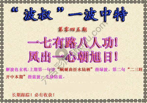 波叔一波中特
