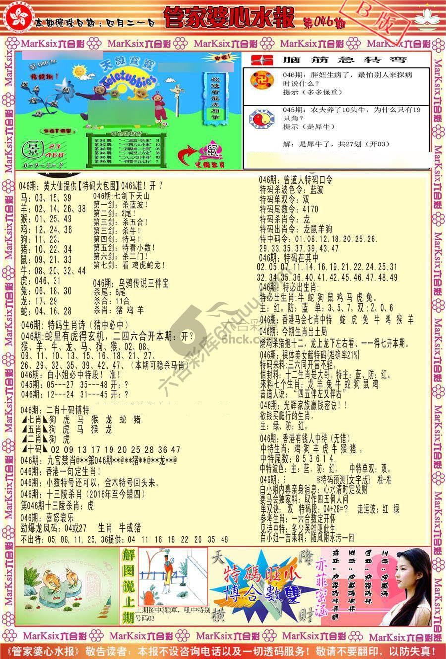 管家婆心水报