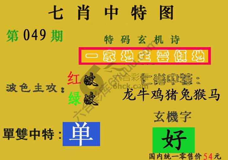 七肖中特图