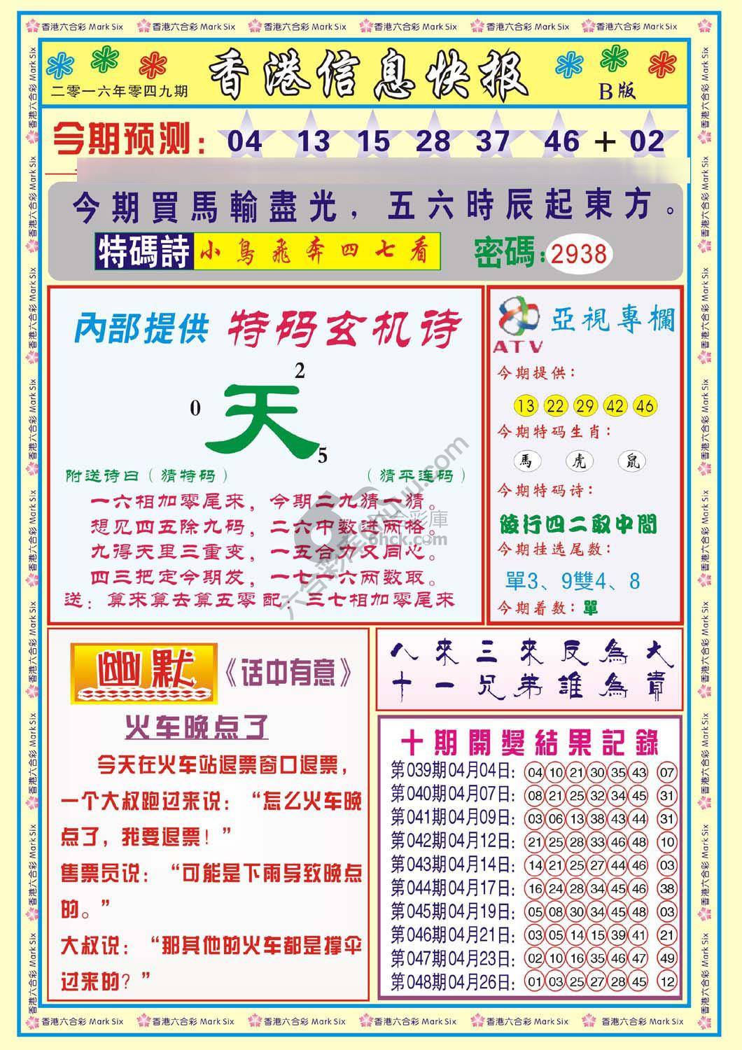 香港信息快报