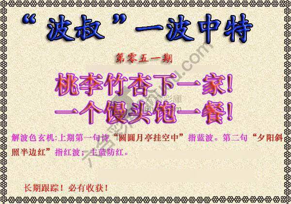 波叔一波中特