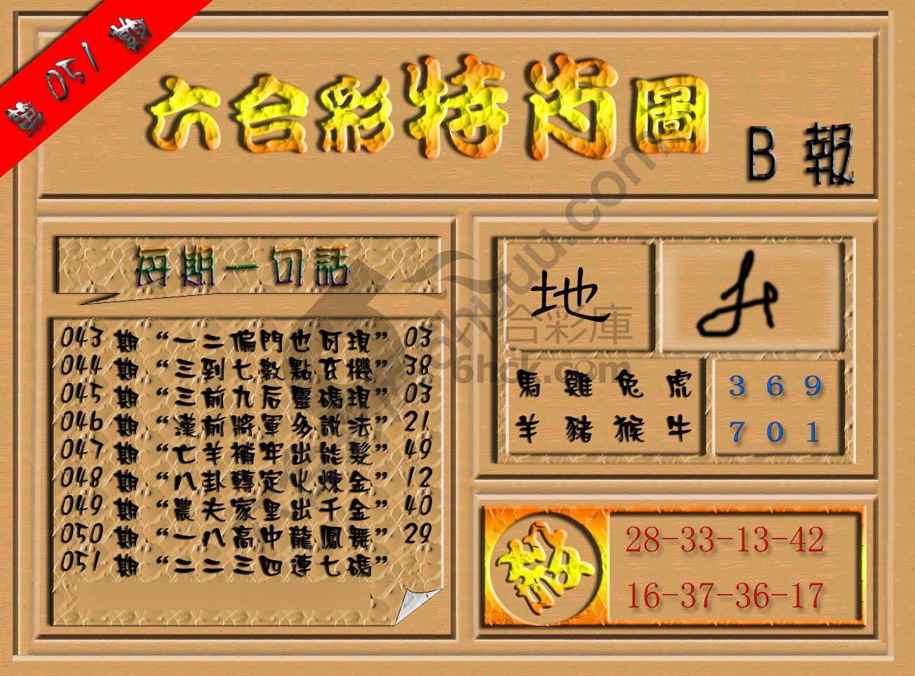 六合彩特肖图