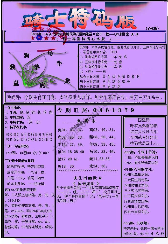 另类骑士特码版