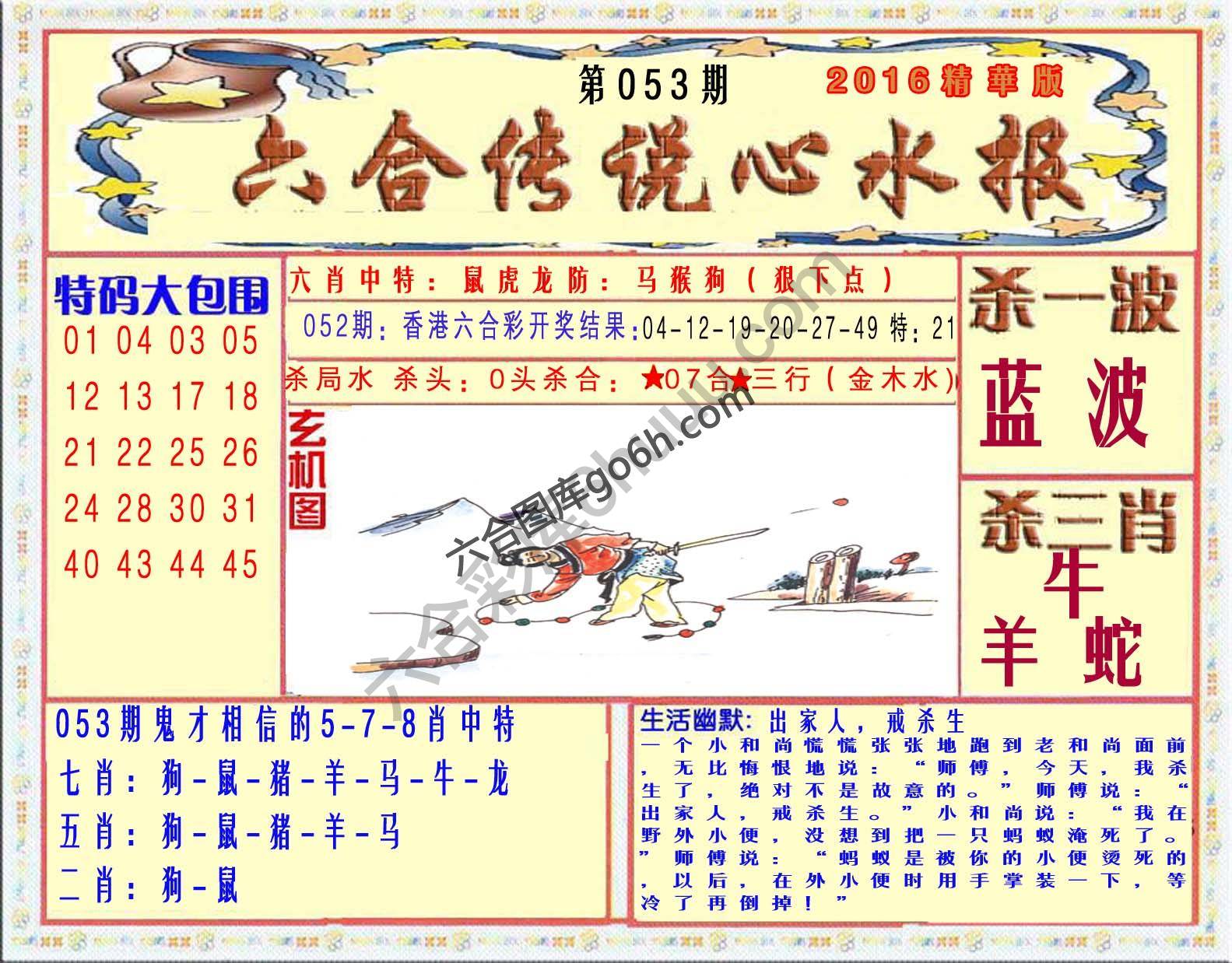 六合传说心水报