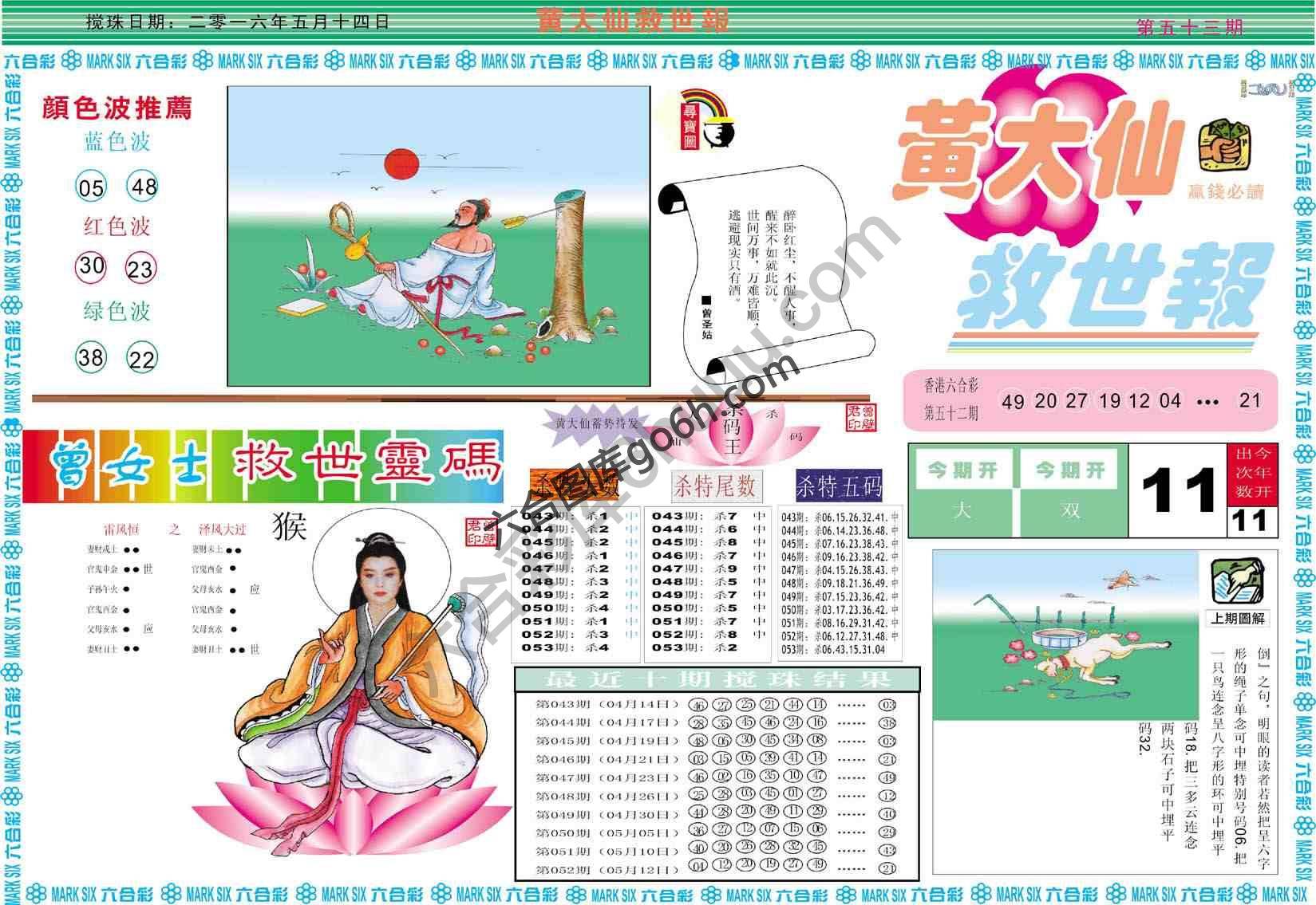 黄大仙救世报