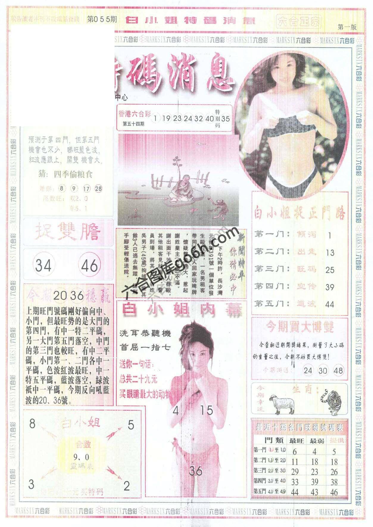 白小姐特码消息