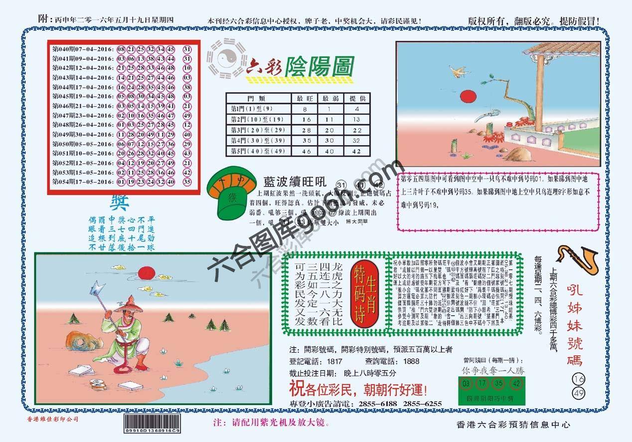六彩阴阳图