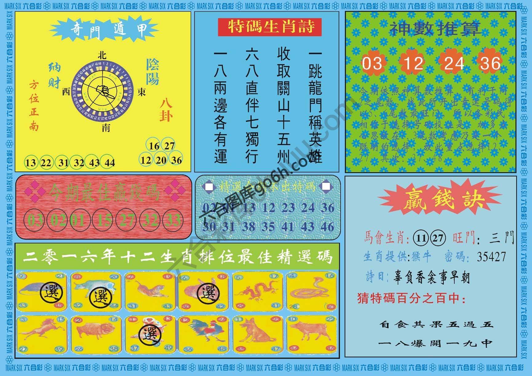 黄大仙灵码