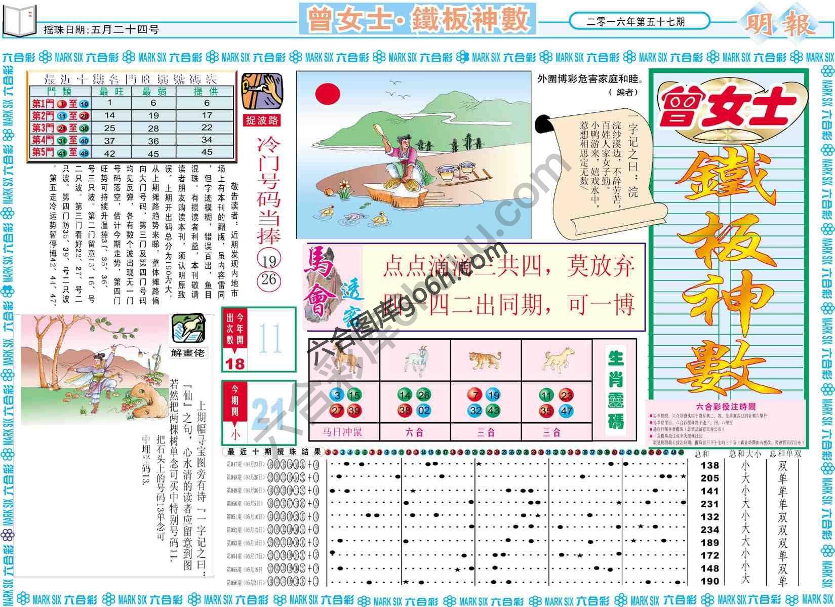 曾女士铁板神数