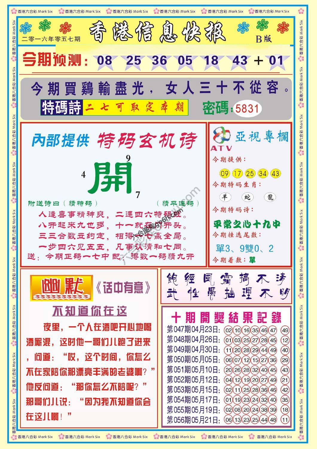 香港信息快报