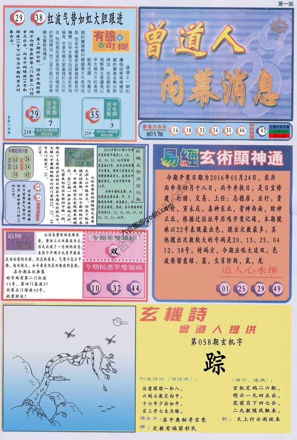 曾道人内幕消息