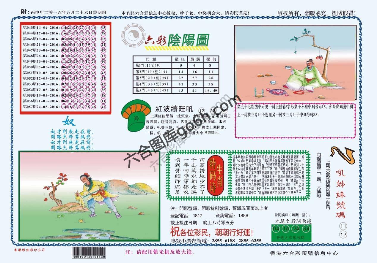 六彩阴阳图