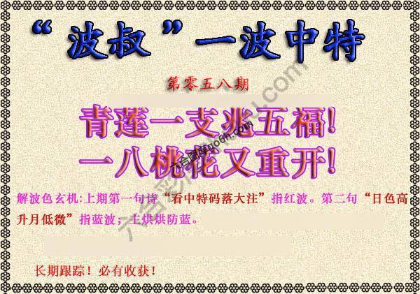 波叔一波中特