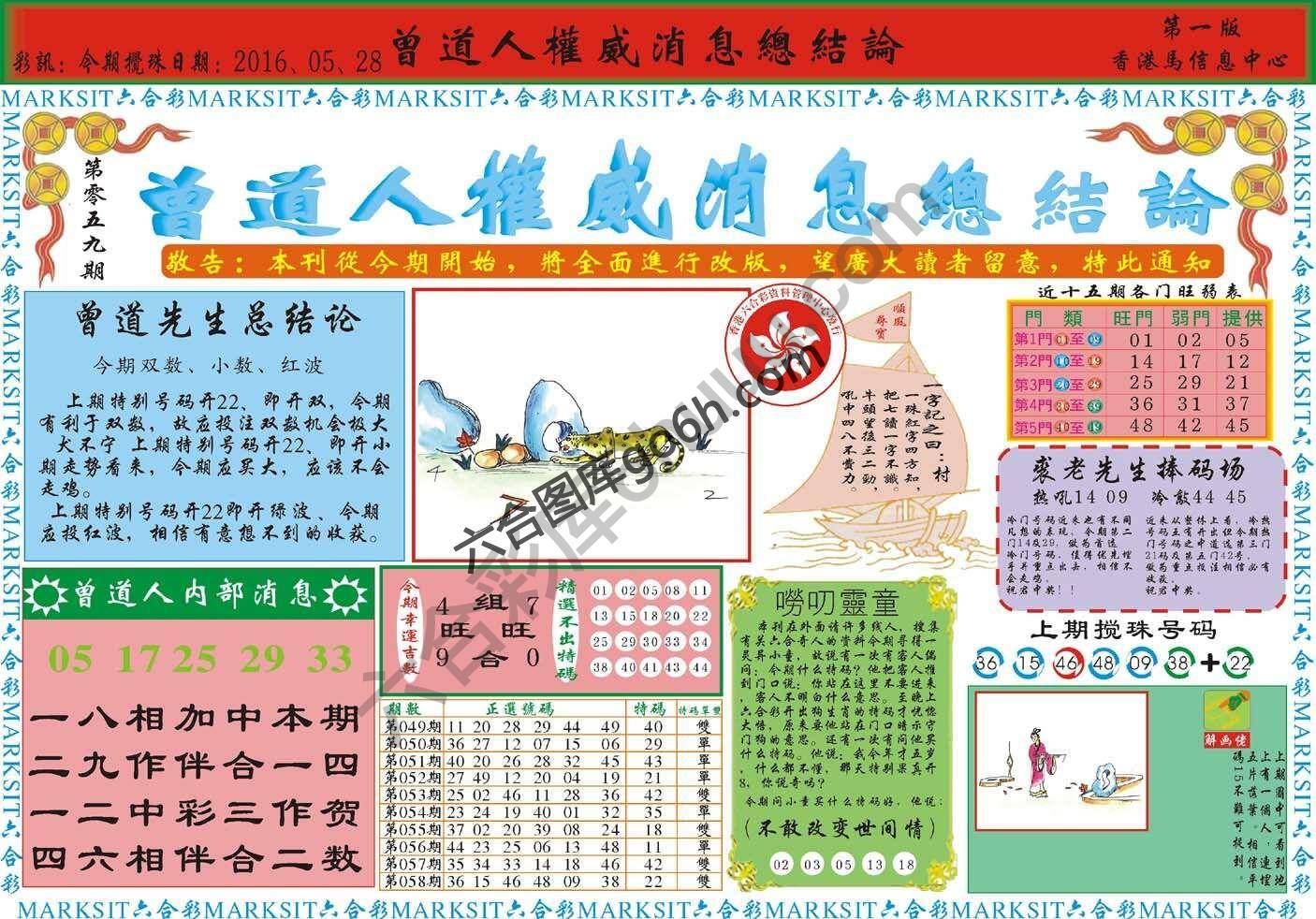 曾道人权威消息
