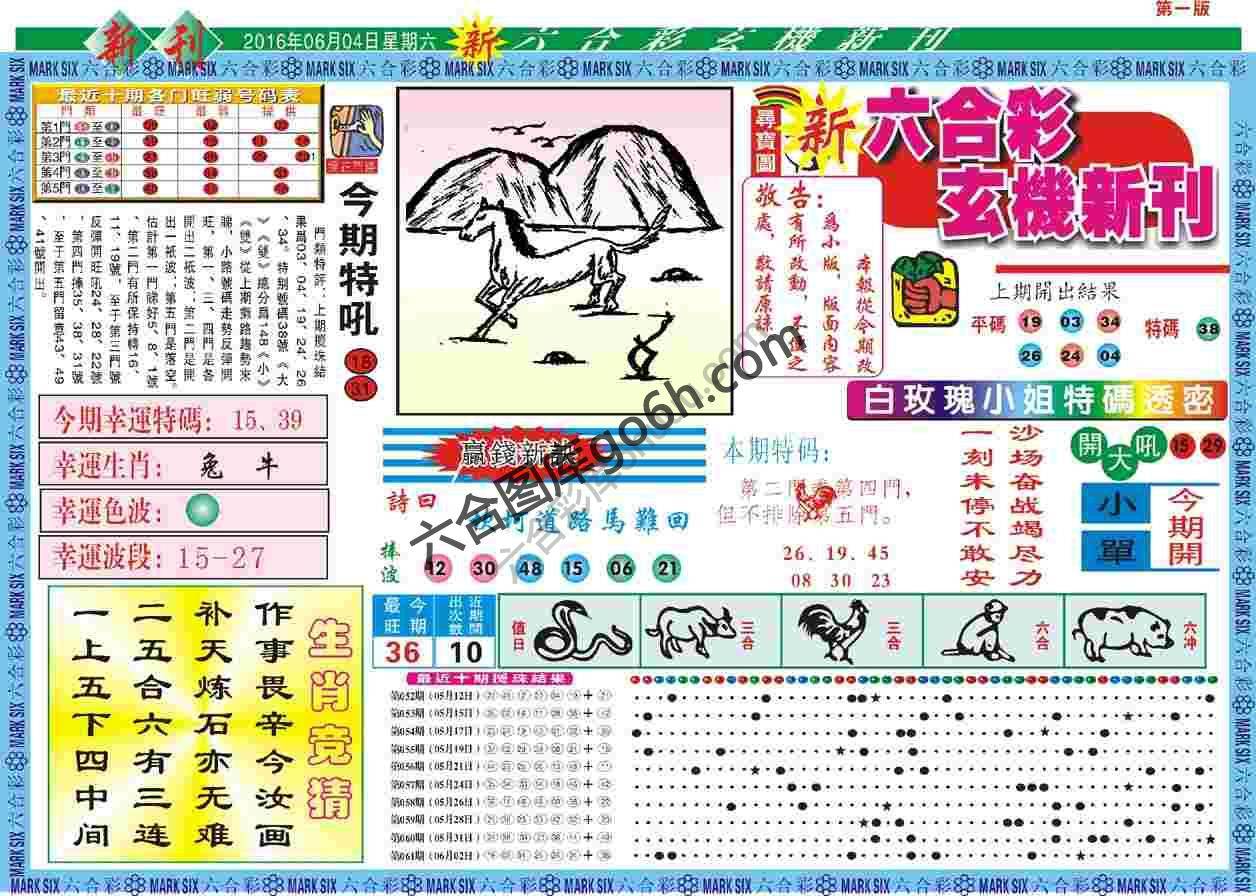 六合彩玄机新刊