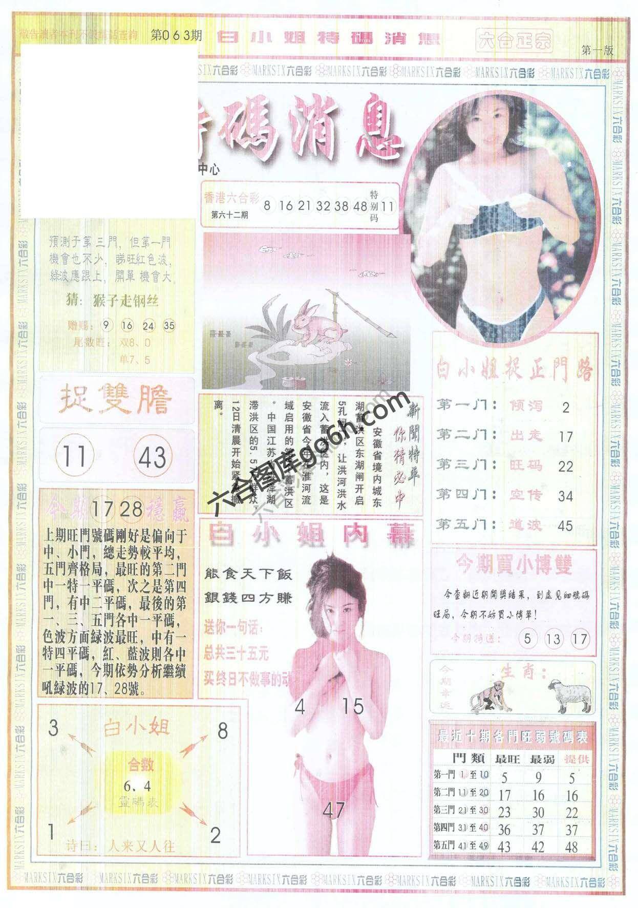 白小姐特码消息