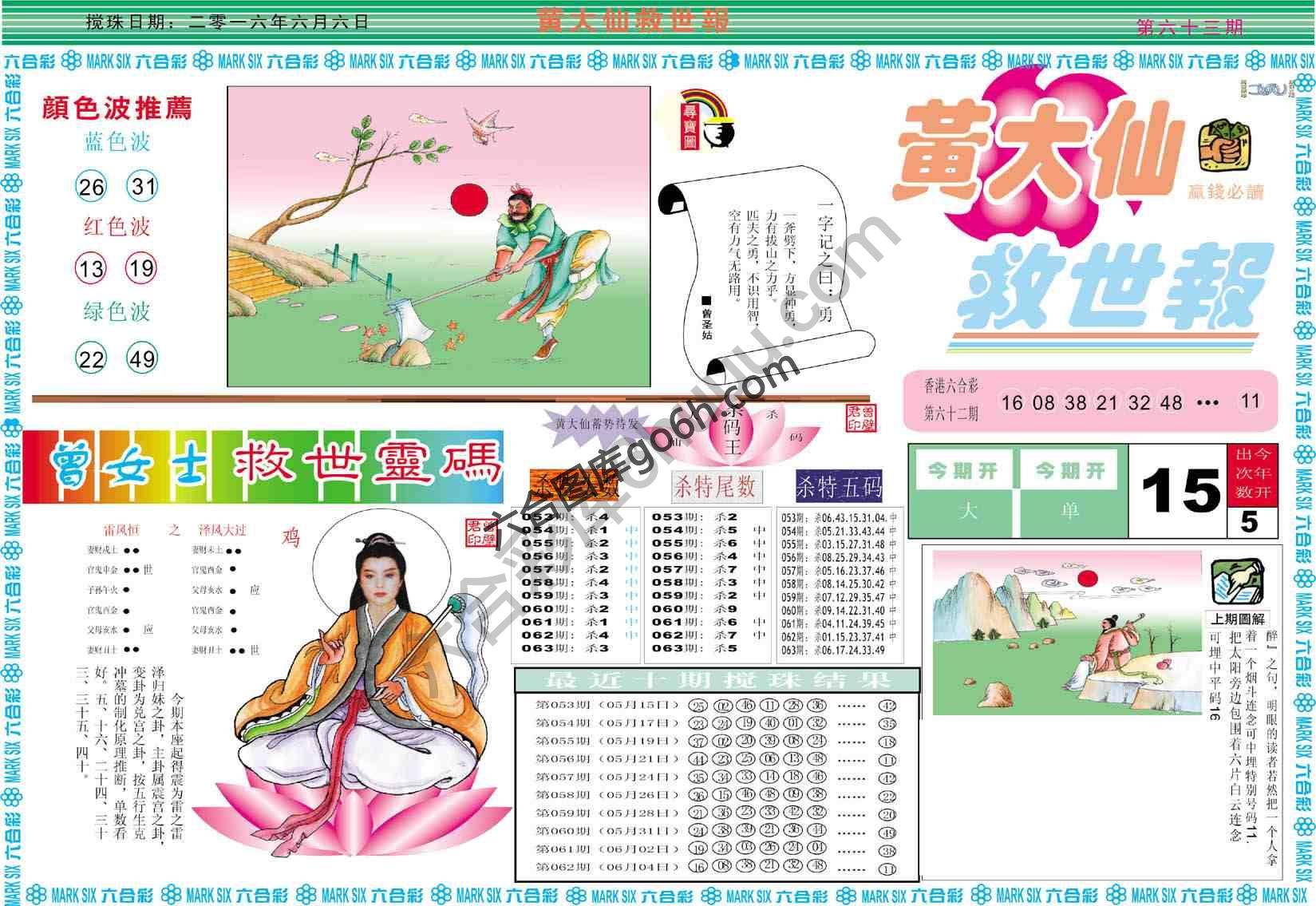 黄大仙救世报