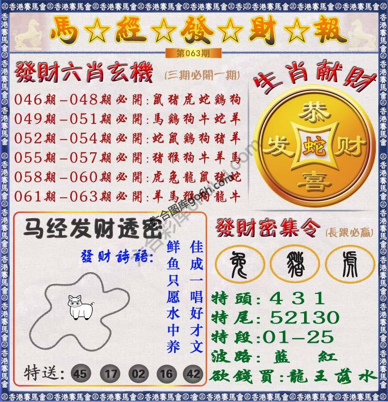 马经发财报