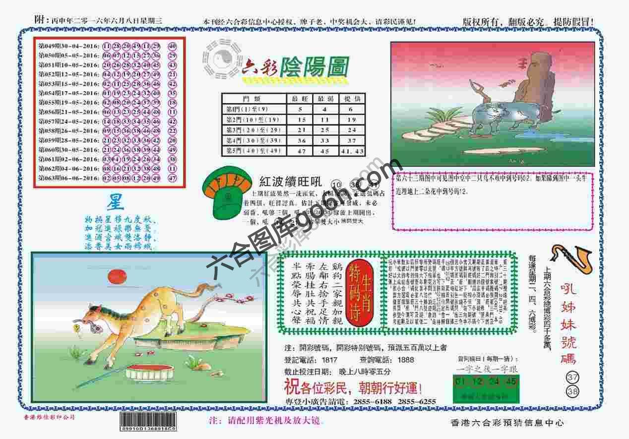 六彩阴阳图