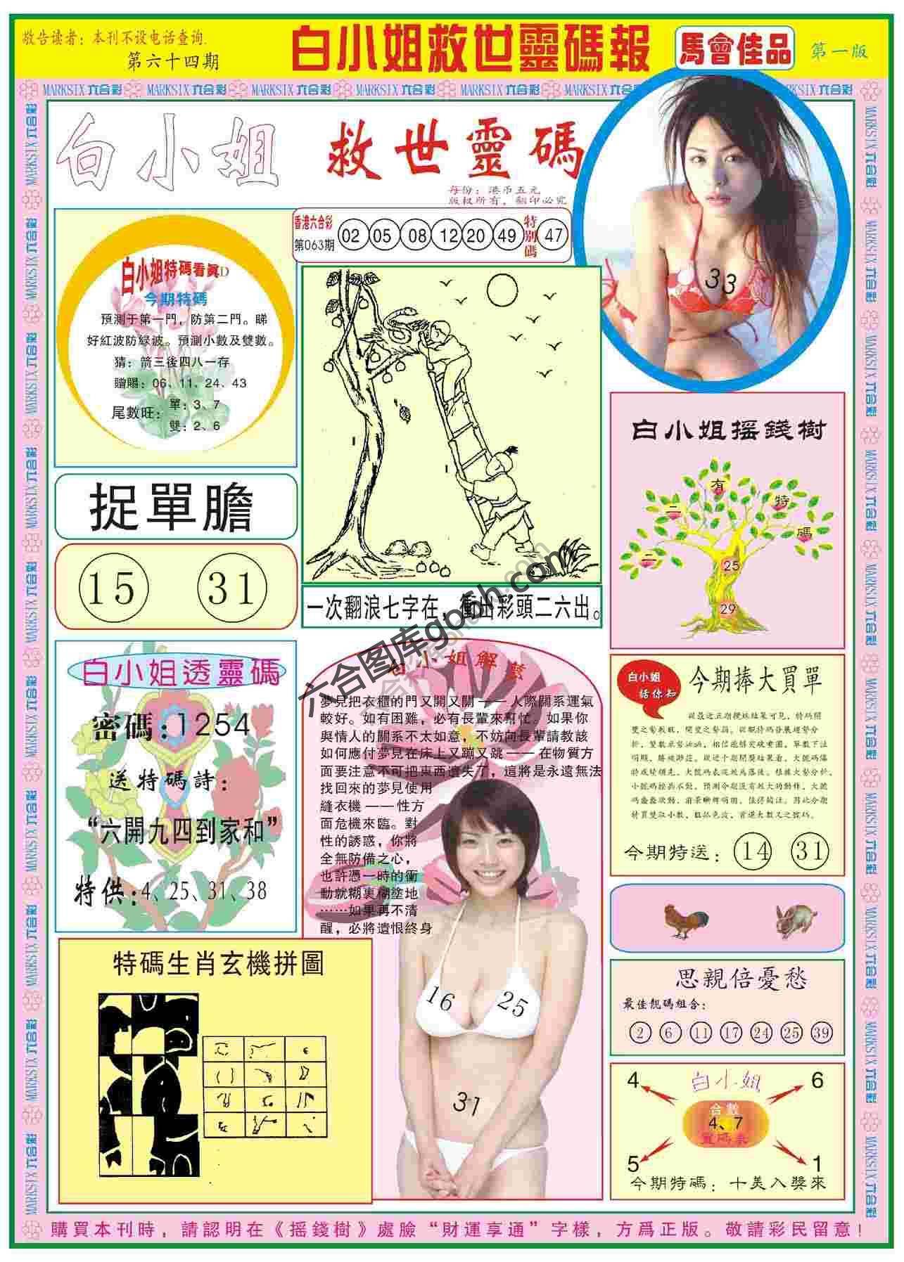白小姐救世灵码报